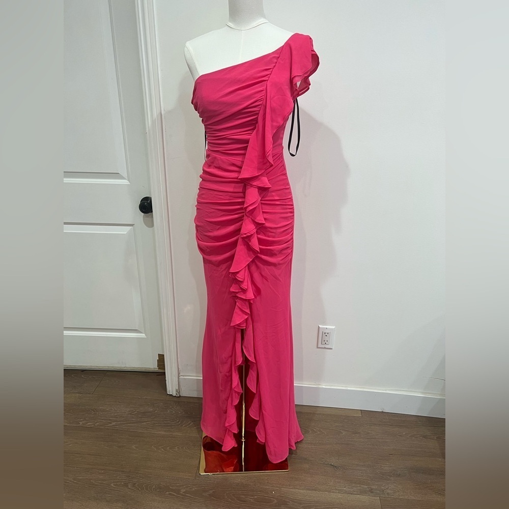 Michael Costello x REVOLVE Imogen Hot Pink Gown – Size S